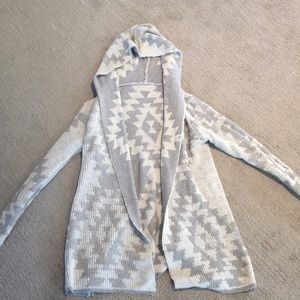Hooded Shawl Sweater Cardigan